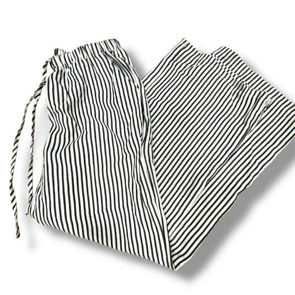 SHEIN Women's Casual Striped Wide-Leg Long Pants - Picture 4 of 6